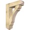 Ekena Millwork Olympic Arts and Crafts Rough Sawn Bracket w/ Offset Brace, Douglas Fir, 8"W x 30"D x 38"H BKT0806X30X38OLY03RDF - alternate 1